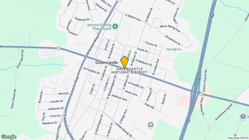 137 E Baltimore St Map and Location Details