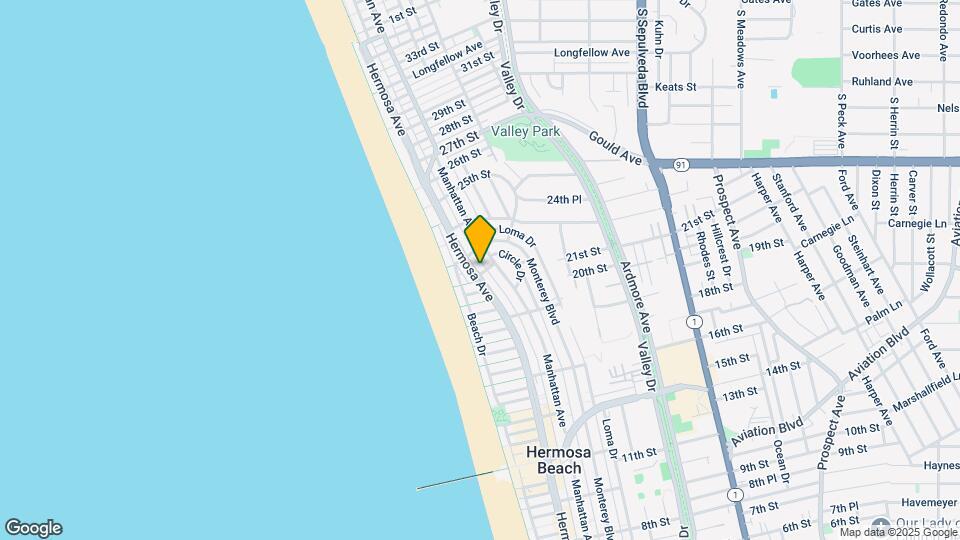 2100 Hermosa Ave Mapa y Detalles de la Ubicación