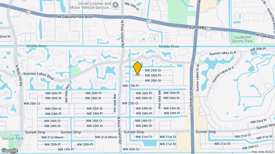 8670 NW 28th Pl Map and Location Details