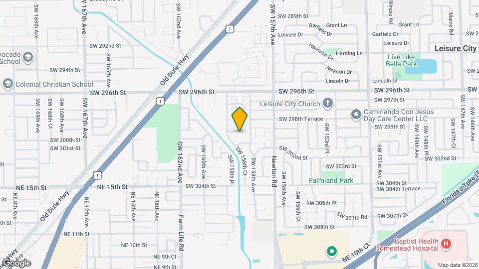 15848 SW 299th Ter Map and Location Details