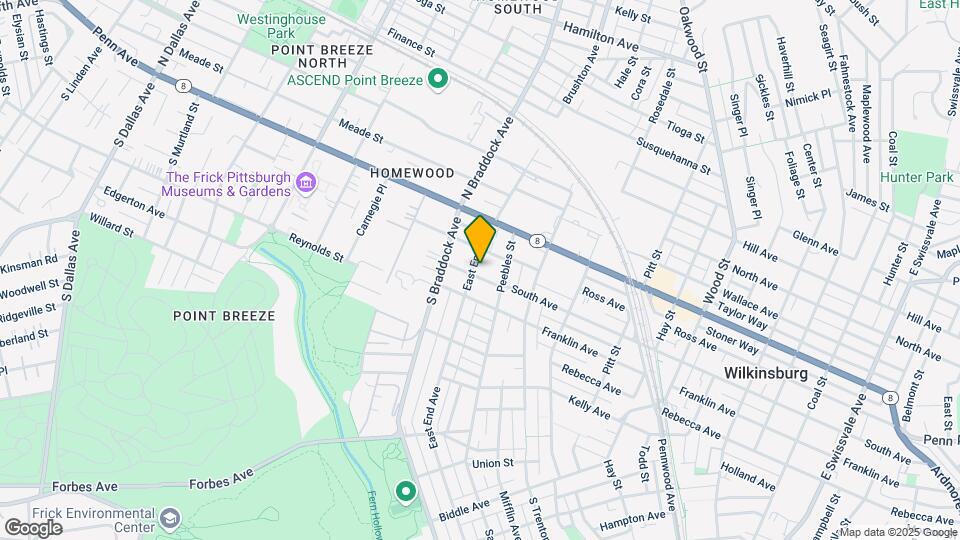 215 E End Ave Mapa y Detalles de la Ubicación