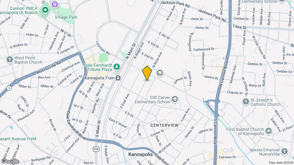 109 S Rose Ave Map and Location Details