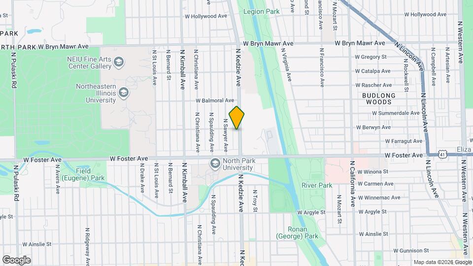 3201 W Berwyn Ave Mapa y Detalles de la Ubicación