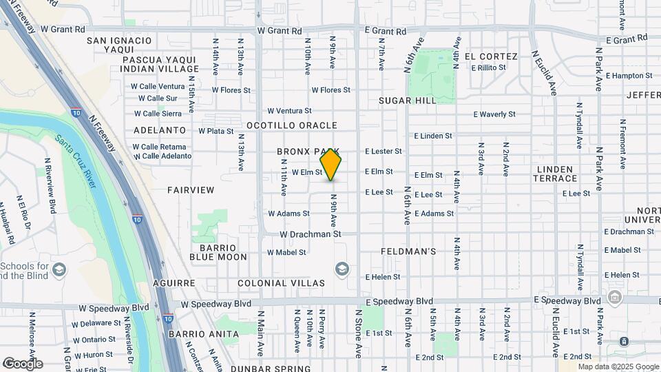 1603 N 9th Ave Map and Location Details