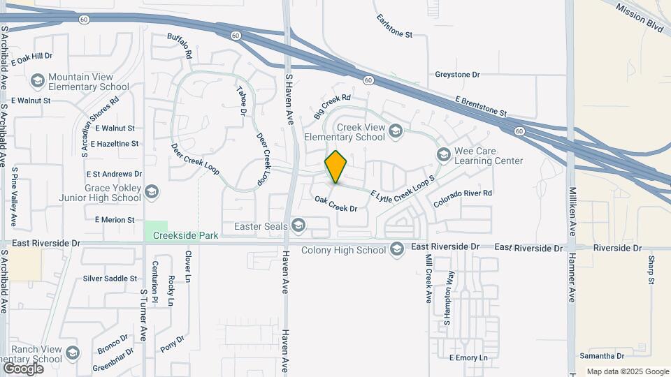 2813 S Tuolumne Pl Map and Location Details