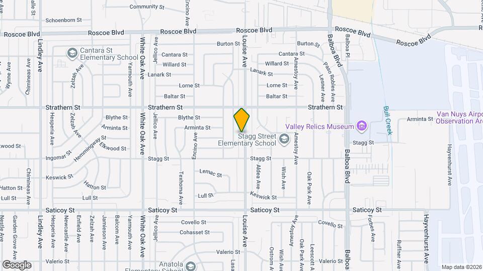 7857 Louise Ave Mapa y Detalles de la Ubicación