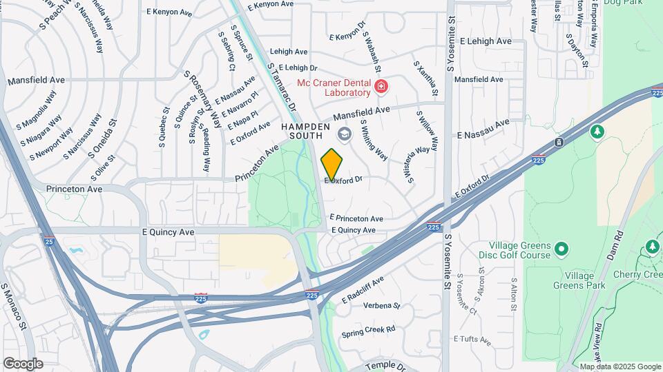 8192 E Oxford Dr Map and Location Details