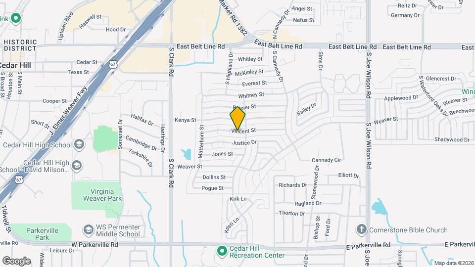 447 Vincent St Map and Location Details