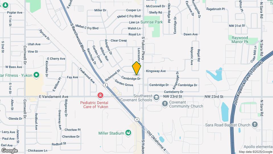 1029 Cambridge Dr Map and Location Details