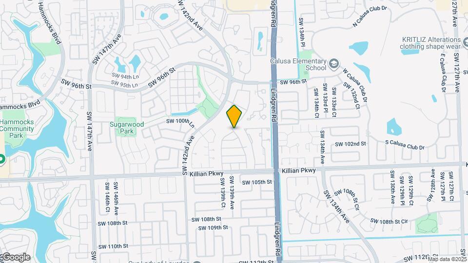 9603 SW 138th Ct Map and Location Details