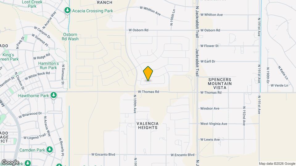 19810 W Verde Ln Map and Location Details