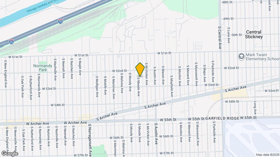 5229 S Meade Ave Map and Location Details