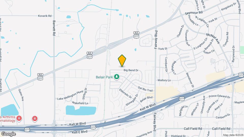 4914 Big Bend Dr Map and Location Details