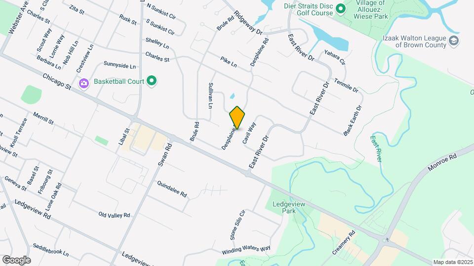 237 Desplaine Rd Map and Location Details