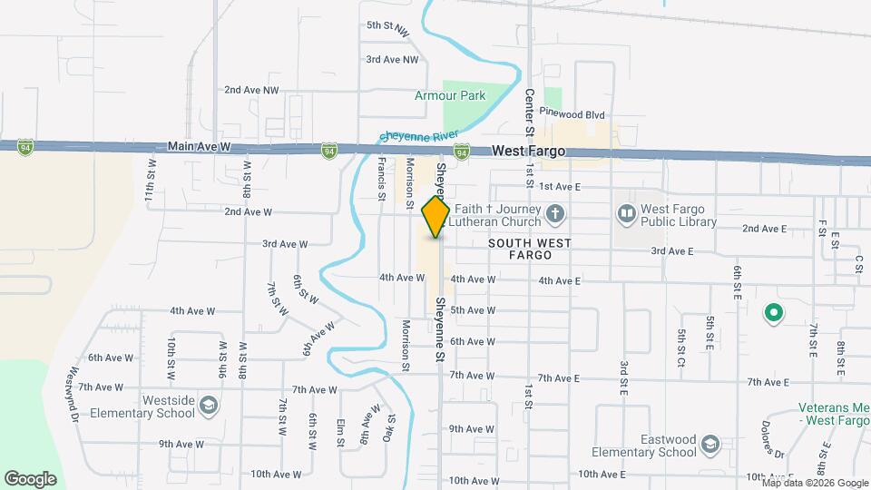 300 Sheyenne St Map and Location Details