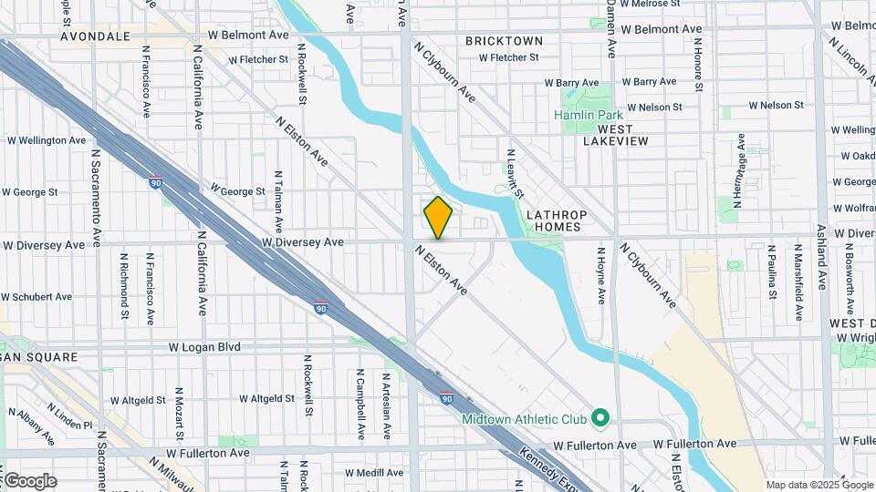 2325 W Diversey Ave Map and Location Details