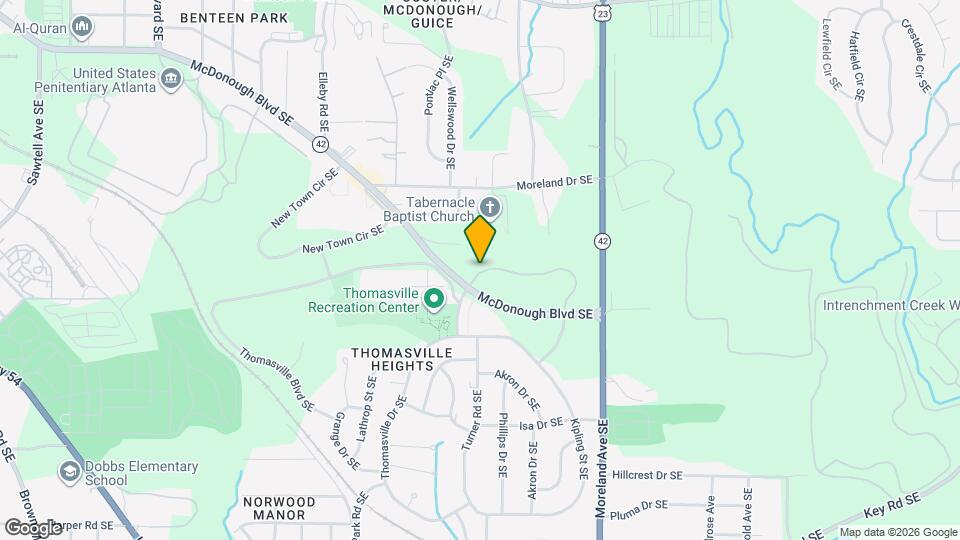 Thomasville Heights Apartments Map and Location Details