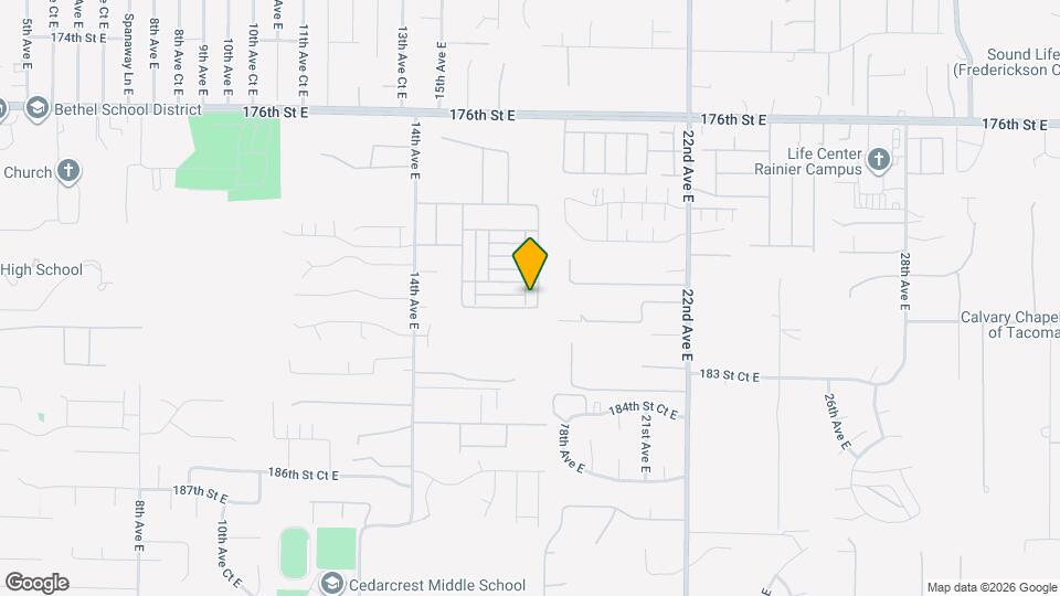 18114 17th Ave Ct E Map and Location Details