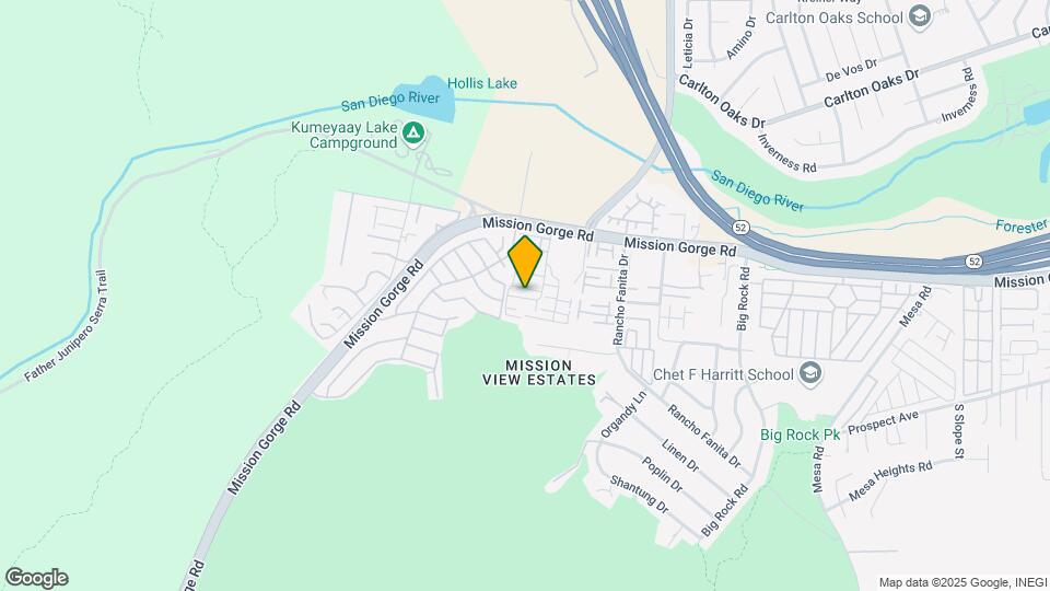 7735 Mission Gorge Rd Mapa y Detalles de la Ubicación
