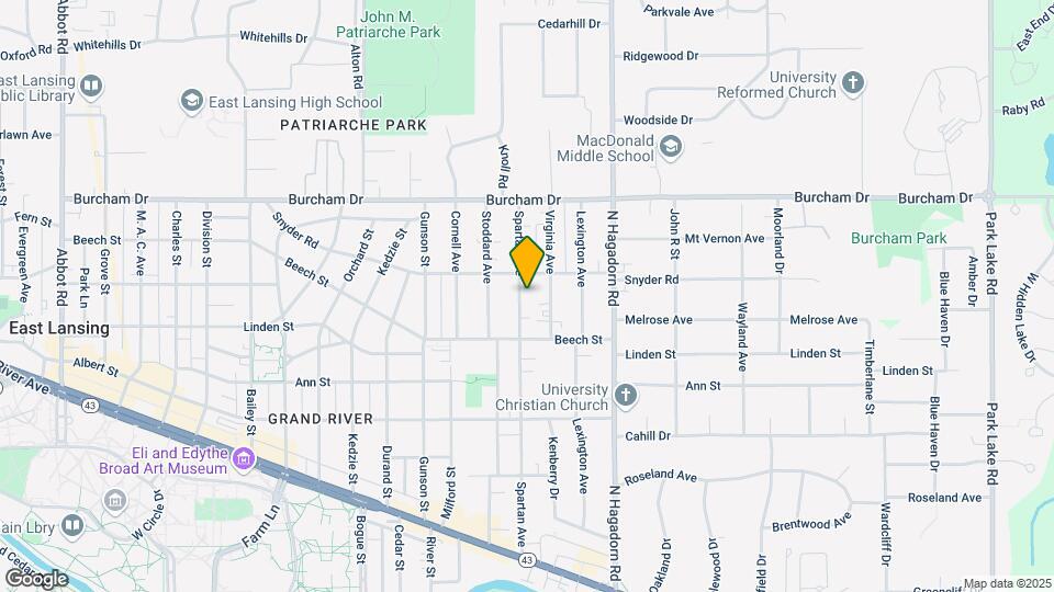 568 Spartan Ave Map and Location Details