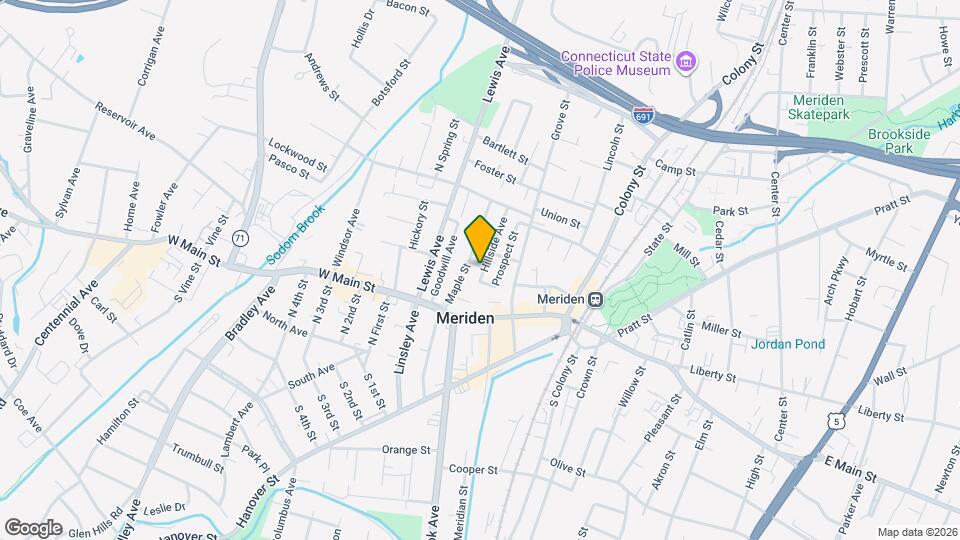 14 Hillside Ave Map and Location Details