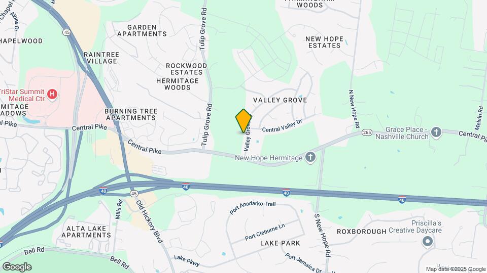 4233 Valley Grove Dr, Unit A Map and Location Details