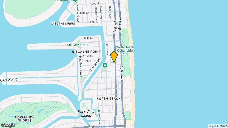 8100 Harding Ave Map and Location Details