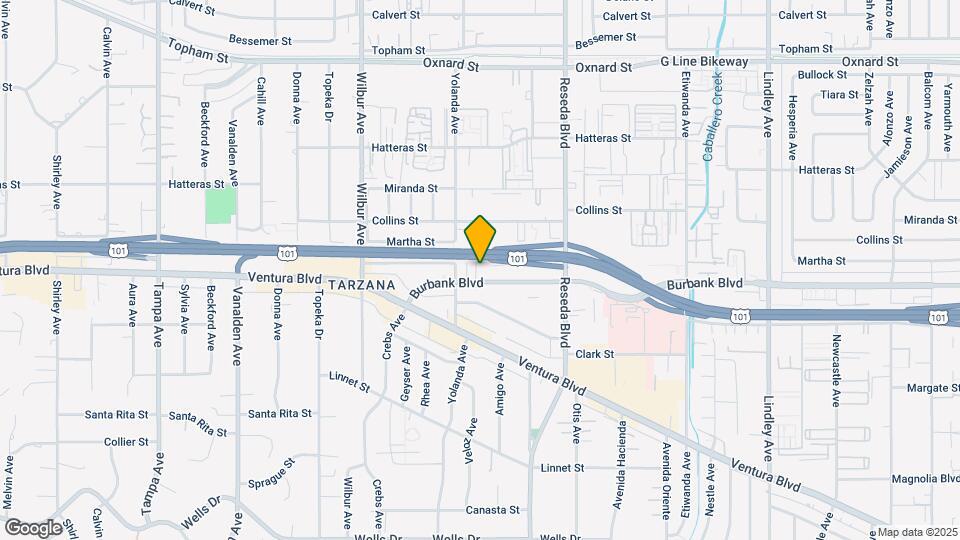 18631 Burbank Blvd Map and Location Details