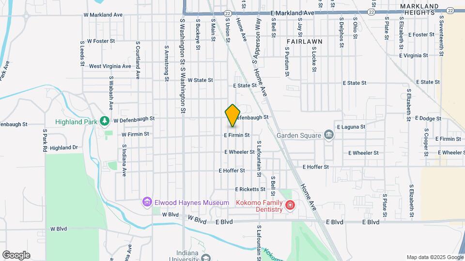 1526 S Union St Map and Location Details