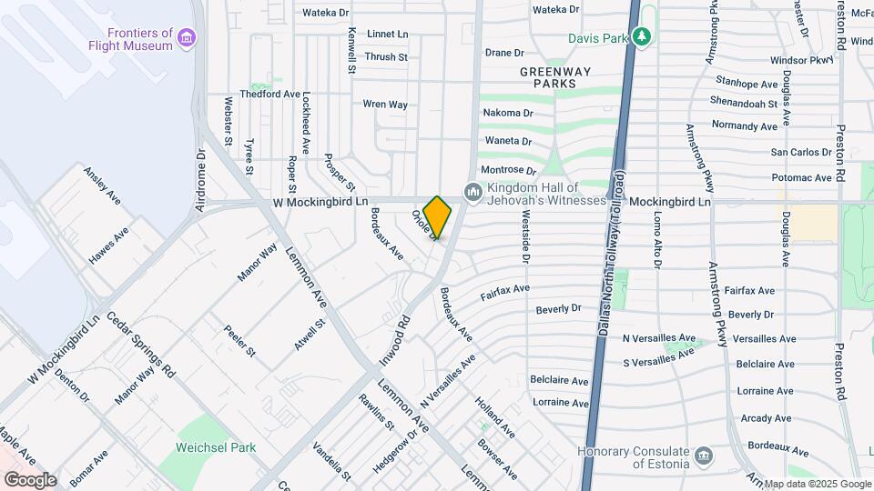 6343 Oriole Dr Map and Location Details