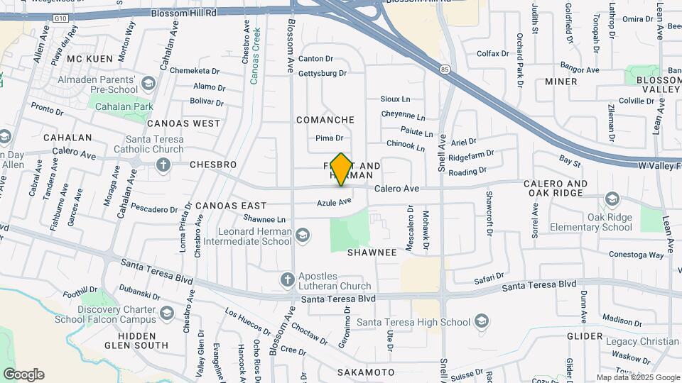 620 Calero Ave Mapa y Detalles de la Ubicación