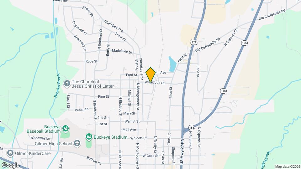 321 W Redbud St Map and Location Details
