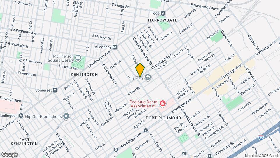 2057 E Allegheny Ave Map and Location Details