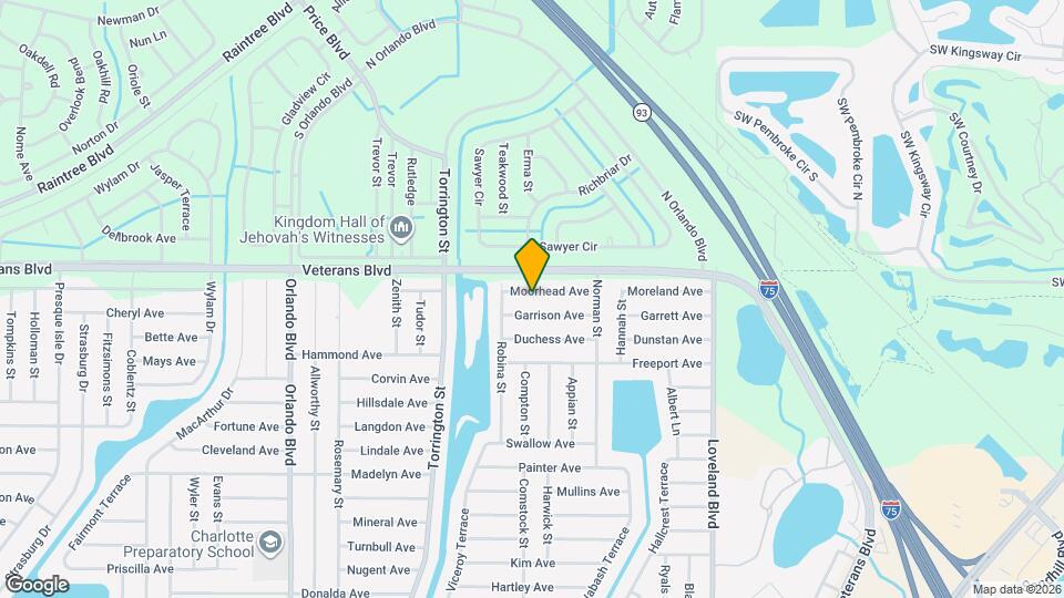 23307 Moorhead Ave Map and Location Details