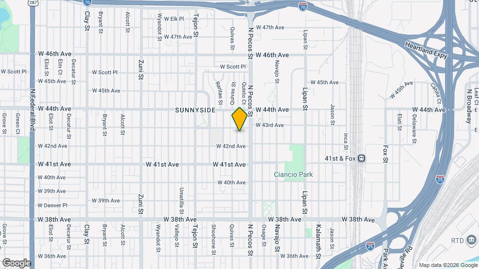 4242 Quivas St Map and Location Details