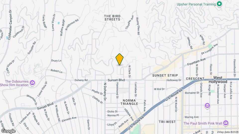 1233 Ozeta Terrace Map and Location Details
