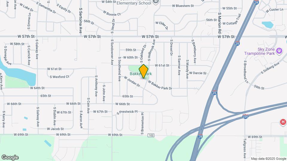 6105 W Bakker Park Dr Map and Location Details