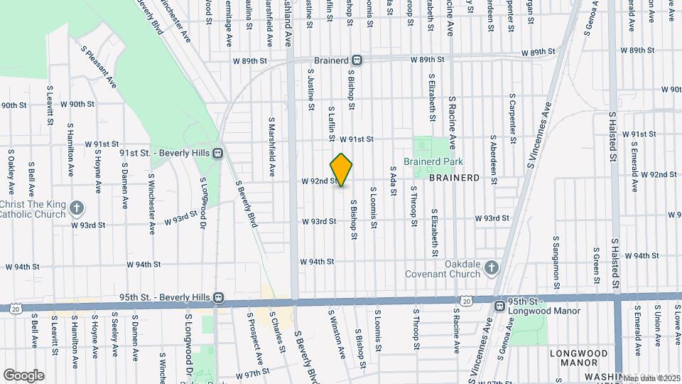 9213 S Laflin St Map and Location Details