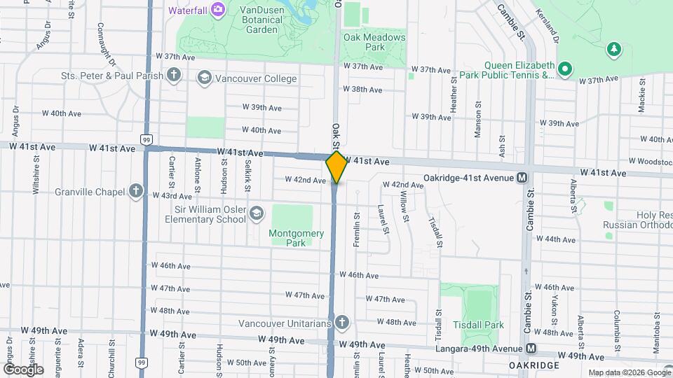 5770 Oak St Map and Location Details