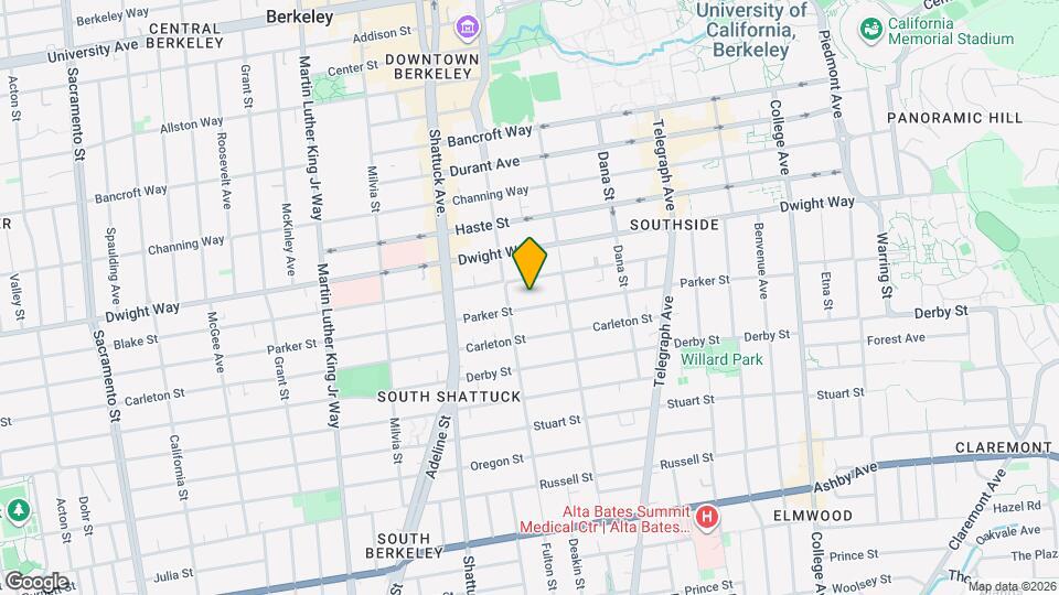 2217 Parker St Map and Location Details