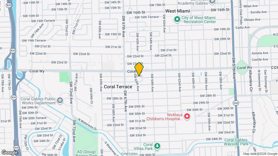 6488 SW 25th St Map and Location Details
