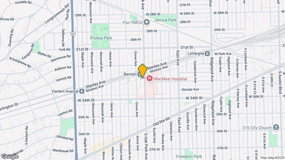 3242 Oak Park Ave Map and Location Details