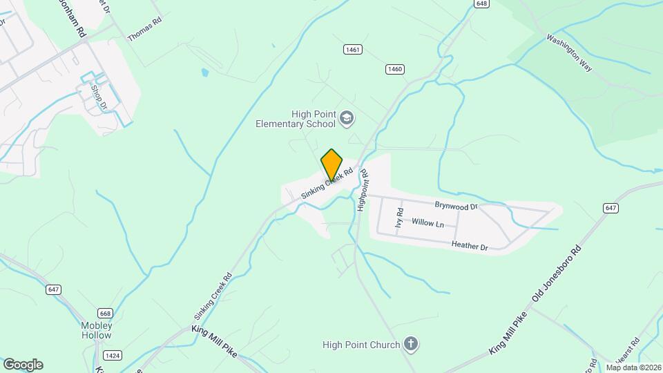 13600 Sinking Creek Rd Map and Location Details