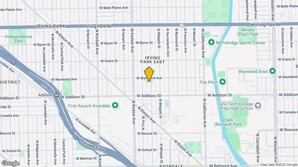 3642 N Albany Ave, Unit 2 Map and Location Details