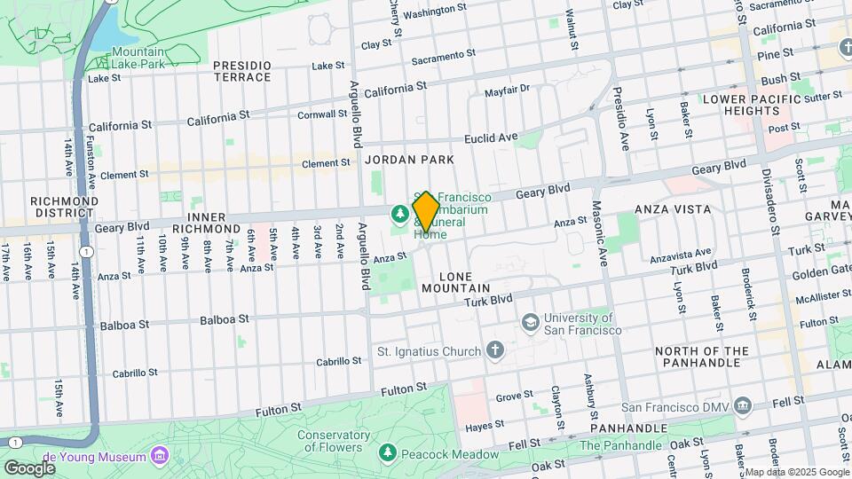 838 Anza St Map and Location Details