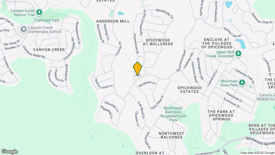 10502 Spicewood Pkwy Map and Location Details
