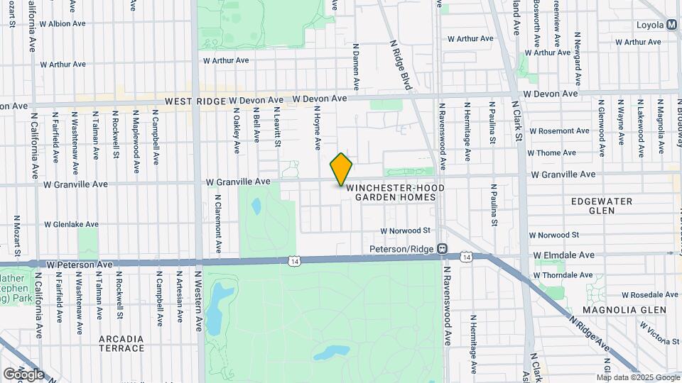 6161 N Hoyne Ave Mapa y Detalles de la Ubicación