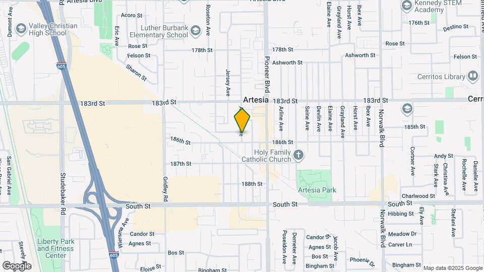 18506 Alburtis Ave Map and Location Details