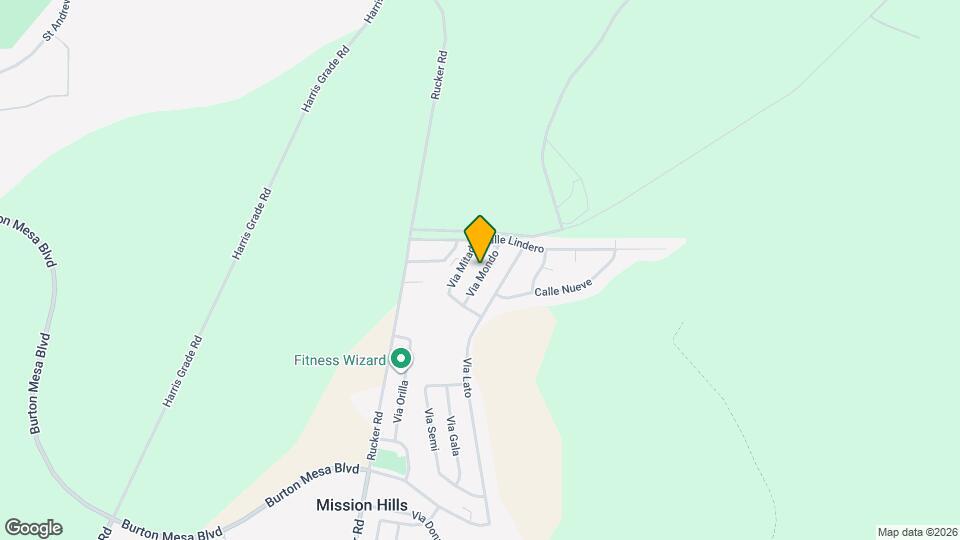 3855 Via Mondo Map and Location Details