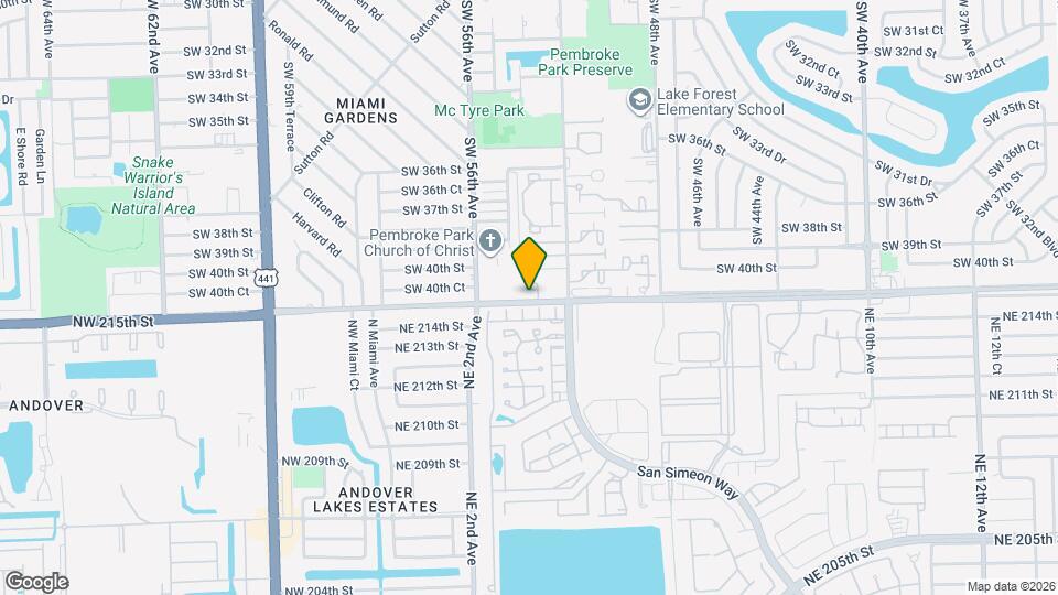 5457 SW 41st St Map and Location Details